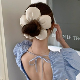 Dây buộc tóc hoa lớn phổ biến Scrunchies dây buộc tóc PHAO hình bông hoa size to cho nàng