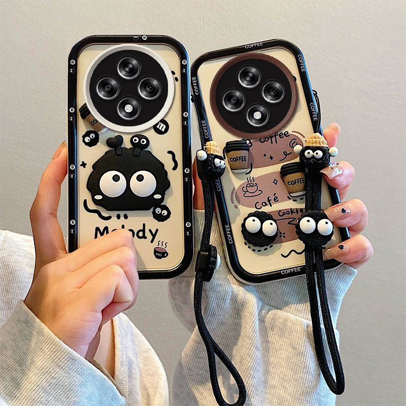 ốp lưng Oppo Reno12 F 5G Oppo Reno 12F tpu silicone dây buộc thời trang búp bê ốp lưng điện thoại BS