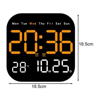LED Wall Clock Adjustable Brightness Countdown Date Multi-function Display