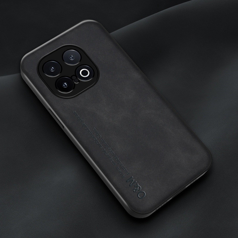 Ốp điện thoại TPU mềm thời trang chống sốc Vivo IQOO 13 5G Skin Feel PU Leather Back Cover IQOO13 5G Vỏ bảo vệ toàn diện