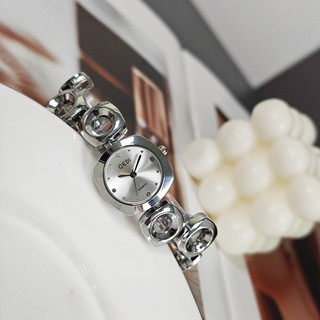  Goethe Light Luxury Niche Đồng hồ đeo tay không đều Tính khí thời trung cổ Đồng hồ thạch anh cao cấp Đồng hồ hợp kim nữ 2110 