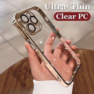   Mới  Ốp Điện Thoại Trong Suốt Siêu Mỏng Desert Titanium Cho IPhone 16 Pro Max 11 12 13 14 15 Pro Max Vỏ Cứng 16 Plus Vỏ Pc Trong Suốt 