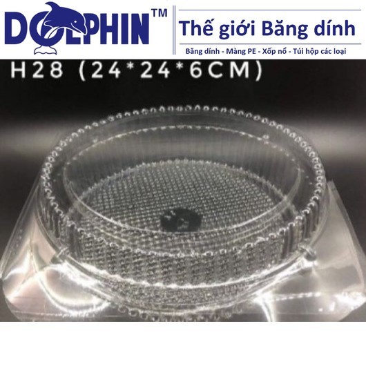 Lốc 50 Hộp Tròn Đựng Bánh - Hộp H28