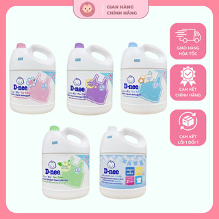 Nước Giặt Quần Áo Em Bé Dnee 3L (Tem Đại Thịnh) – Dịu Nhẹ Cho Da Bé, Lưu Hương Dễ Chịu
