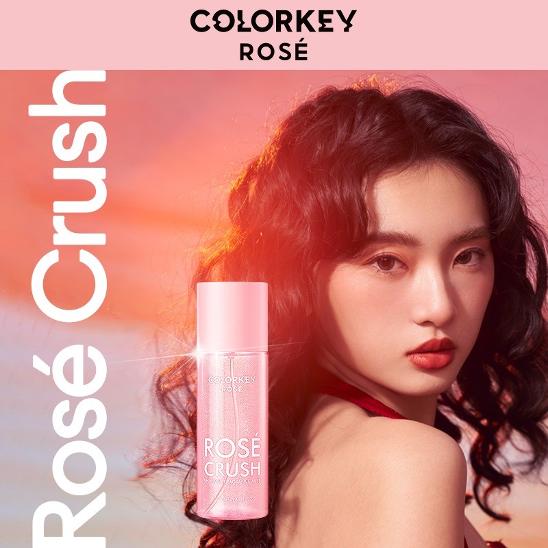 Xịt Thơm Colorkey Rose Crush Shimmer Fragrance Mist