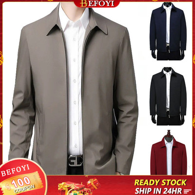 Áo khoác nam Slim Fit Business Màu trơn Ve áo đen WW011