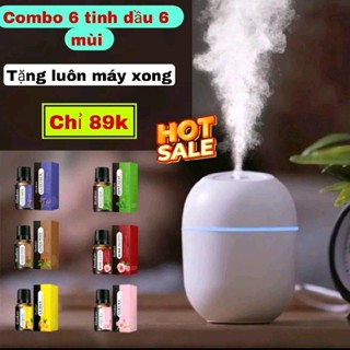 [Số lượng có hạn] Combo 6 tinh dầu xông phòng 6 mùi tặng kèm 1 máy xông máy phun sương ,