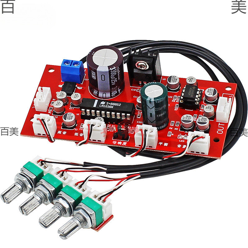 LM1036 Bảng Điều Chỉnh Âm Bass Cao Cấp Điều Chỉnh Cân Bằng Mô Đun Tự Làm Bộ Khuếch Đại Công Suất Âm 
