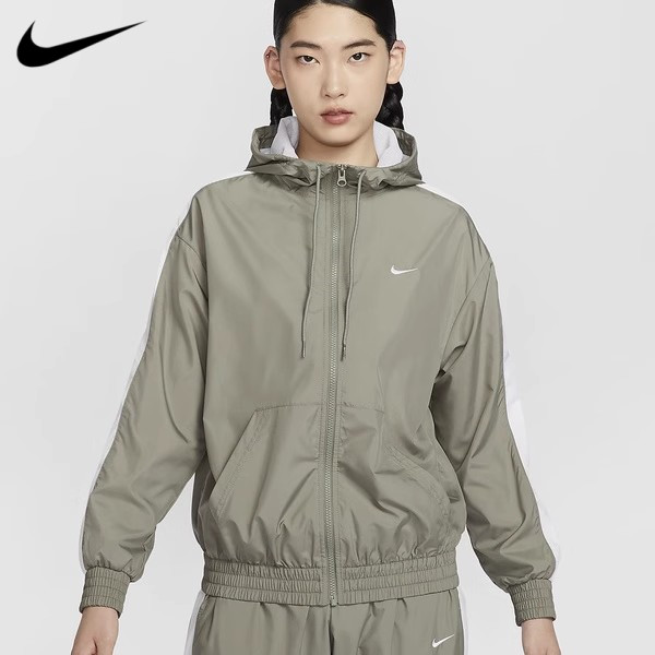 Áo khoác có mũ trùm đầu dệt dáng rộng thể thao NIKE chính hãng 100% FV6299-320