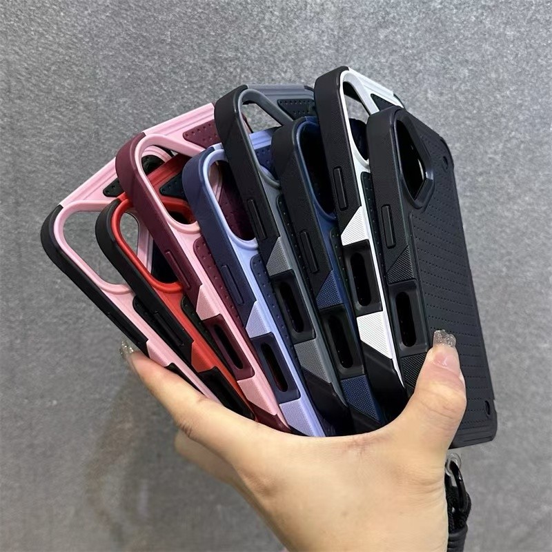 Ốp điện thoại cứng chống sốc dày 3 trong 1 sang trọng mờ cho IPhone 16 Pro Max 15 14 13 12 11 Pro Max 16 Plus Vỏ bảo vệ Camera Vỏ bọc toàn diện IPhone | BigBuy360 - bigbuy360.vn