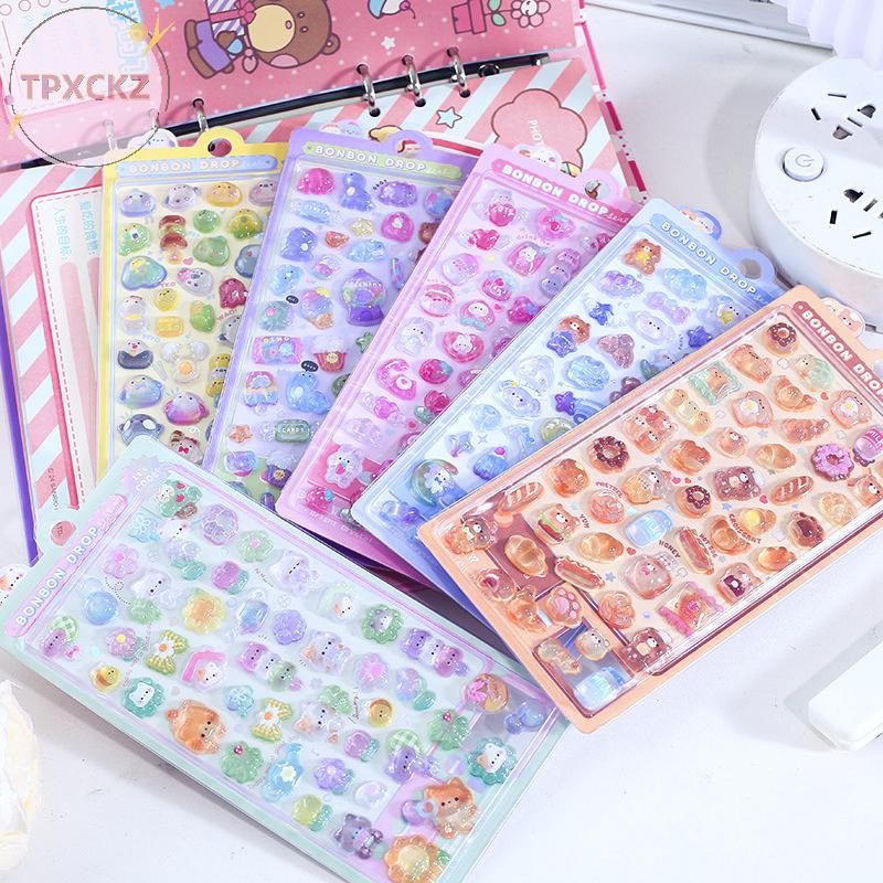 Tpxckz 3D Giảm Giá Miếng Dán Hoạt Hình Dễ Thương Deco Dán DIY Điện Thoại Hành Lý Xe Máy Laptop Vali 