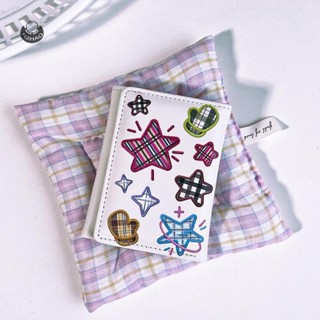 N2hao Ví Dễ Thương Cho Nữ Ngôi Sao Thêu Gấp Ngắn Khóa Ví Nhỏ Đồng Xu Đựng Thẻ Ly Hợp Nữ Mới Ví A