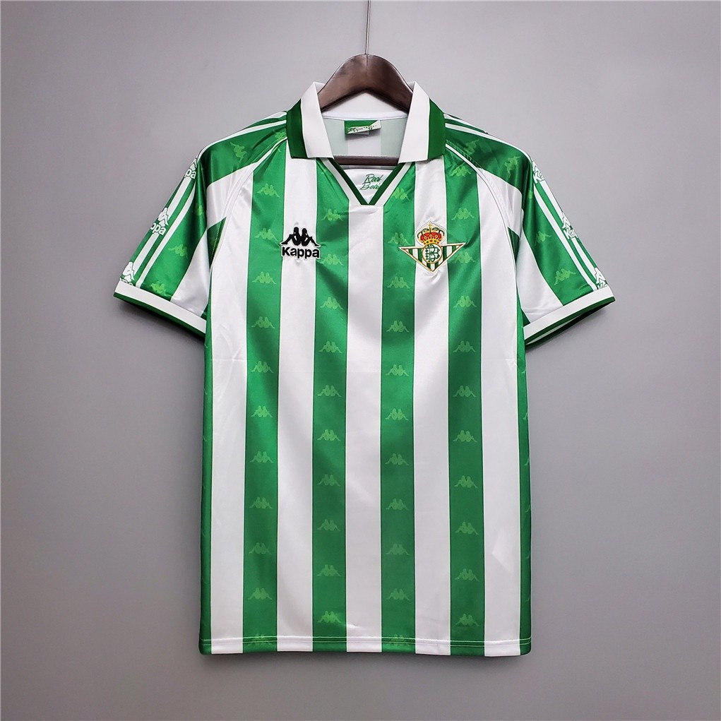 BET 95-97 Real Betis Home Retro Soccer Jersey Bóng đá Jersi