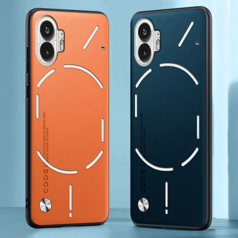 For Nothing Phone (2) Ốp điện thoại da mềm PU sang trọng thời trang chống sốc