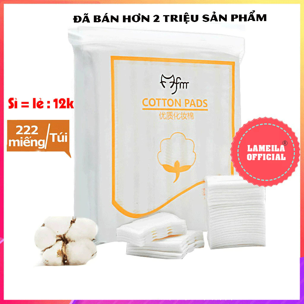 [Mẫu Mới] Bông tẩy trang Lameila 222 miếng P0171