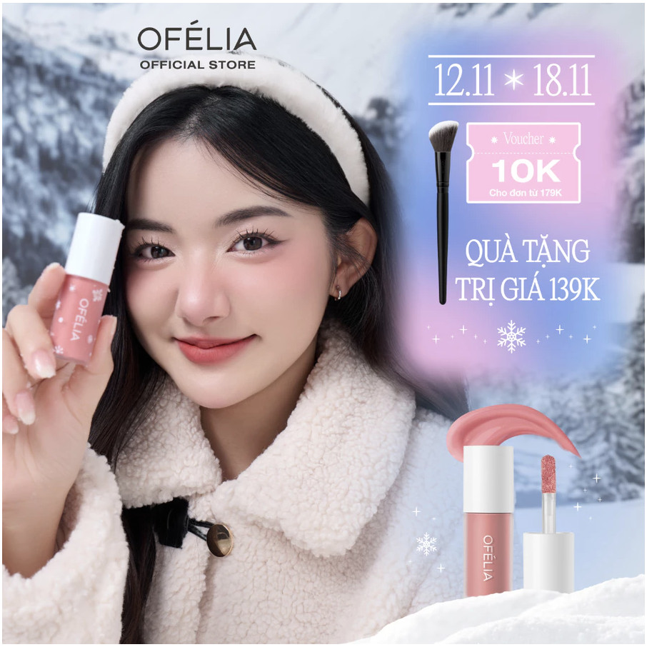 Má Hồng Kem OFÉLIA Lolli Liquid Blush