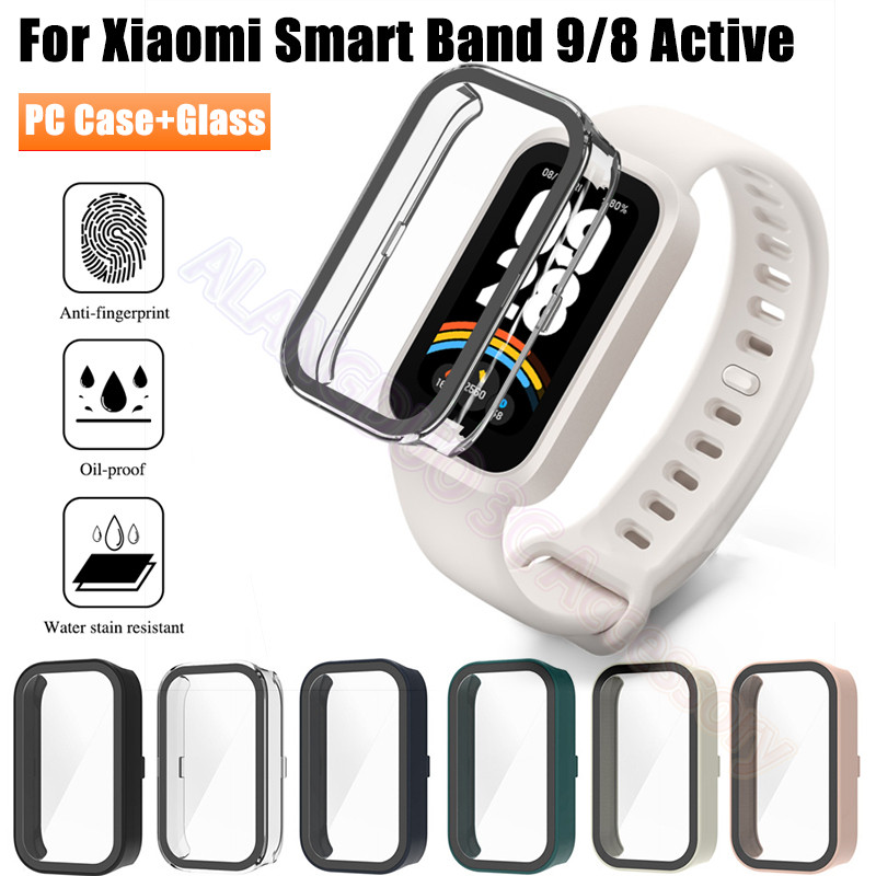 Xiaomi Smart Band 9 8 Active Case PC Full Cover + Phim cường lực Vỏ cứng cho Xiaomi Mi Band 9 8 Acti