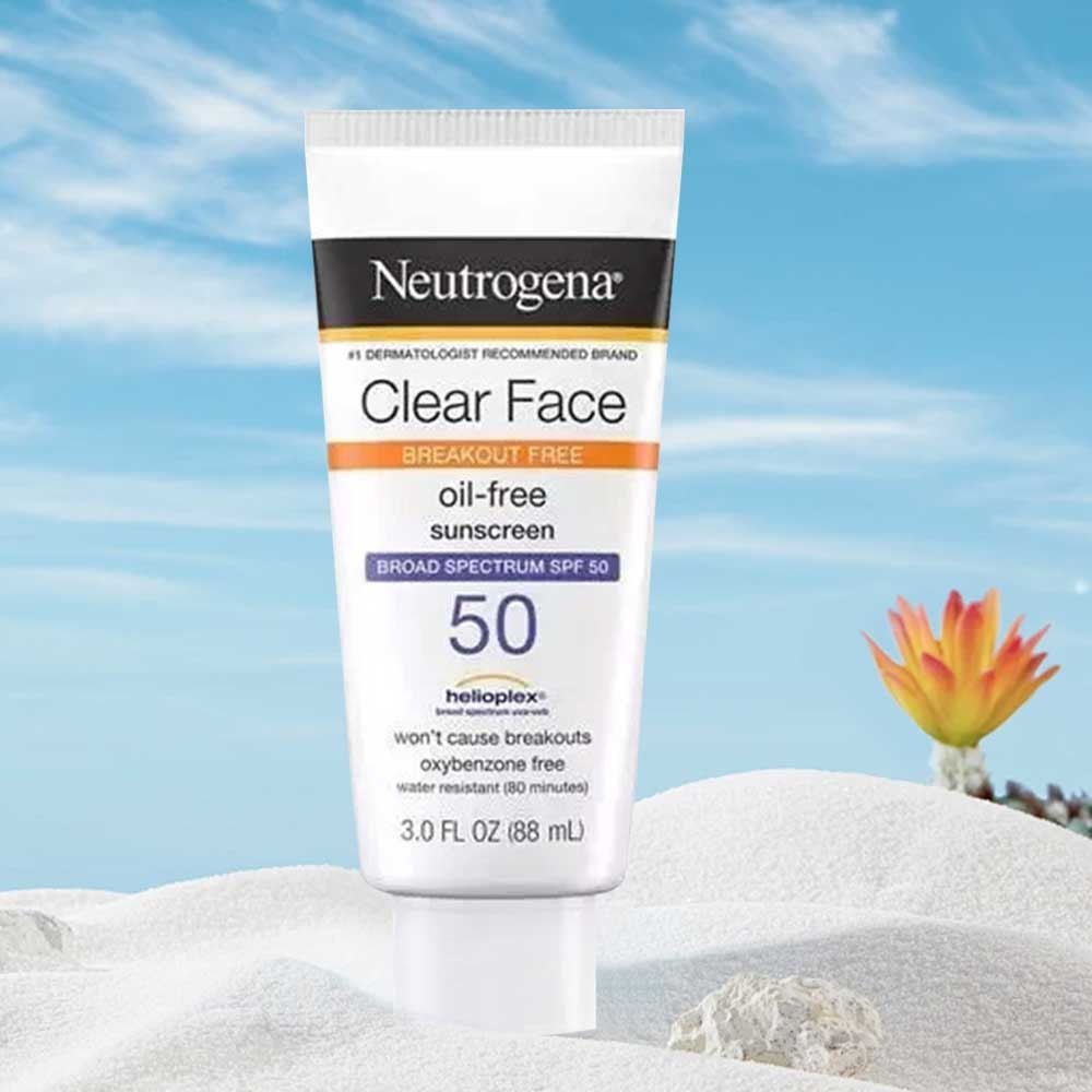 Neutrogena Clear Face Breakout Free Oil Free Sunscreen SPF50 88ml