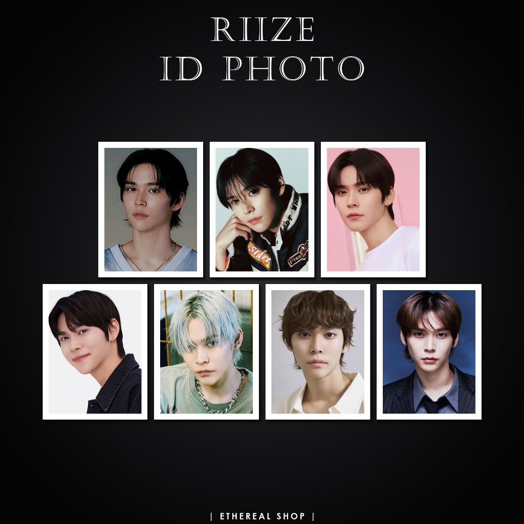 [ SET 06 PHOTO ID ] Ảnh Thẻ Thành Viên Nhóm RIIZE  - ID PHOTO RIIZE - Sticker Dán - Có Cán Màng Bảo 