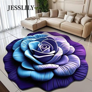  JESSLILY   Thảm hoa  Thảm trải sàn hoa mẫu đơn mềm hình đặc biệt Chống trượt bền bỉ 60x60cm   50x50cm Thảm trải sàn phòng tắm cho phòng khách Bàn trà đầu giường 