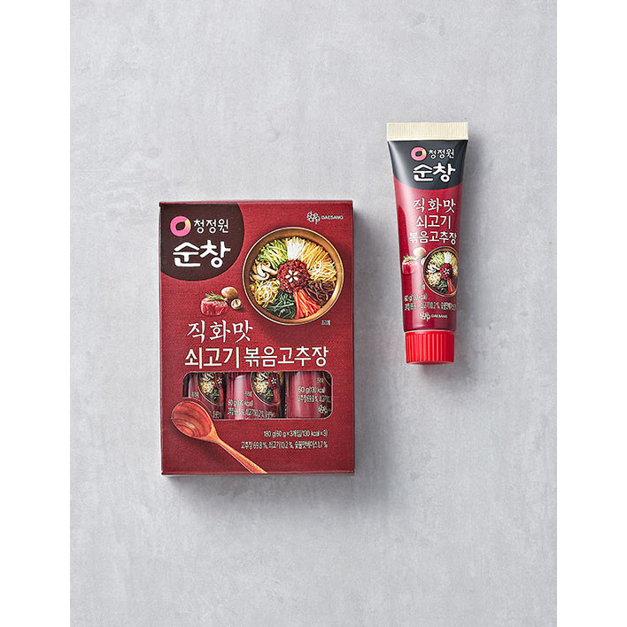 Tương ớt Hàn Quốc kèm thịt bò nướng xào 60gx3ea _ Bibimbap sốt Gochujang
