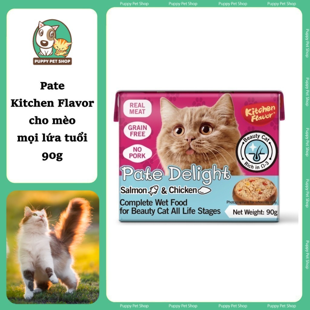 Pate Kitchen Flavor Delight cho Mèo mọi lứa tuổi 90g