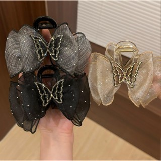 Thời Trang Bling Bướm Nơ Kẹp Tóc Phụ Kiện Tóc Cho Nữ
