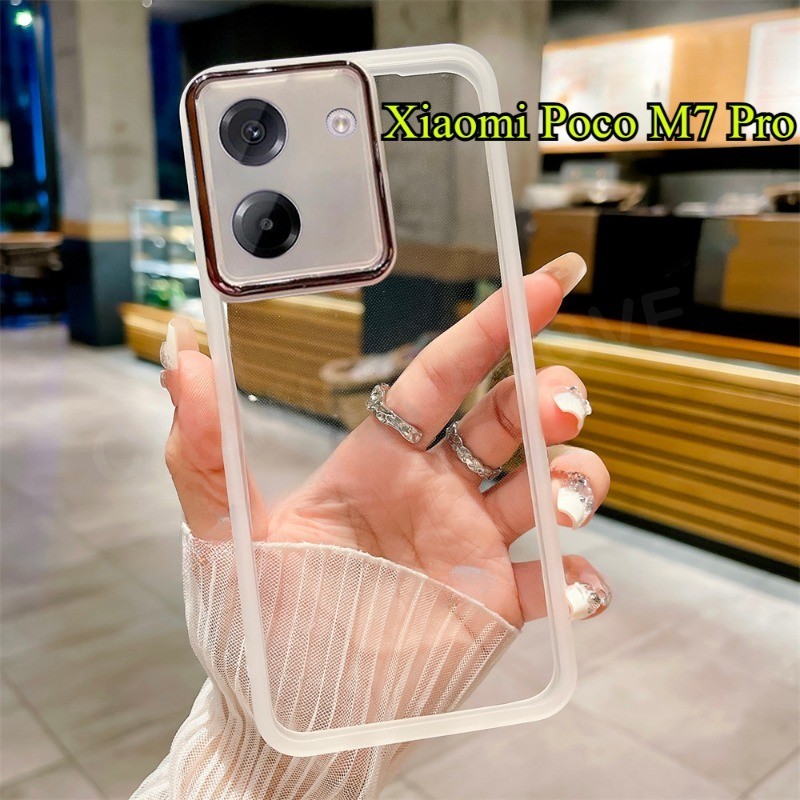 Ốp điện thoại silicon lỏng Xiaomi POCO M7 Pro POCO M7Pro 4G 5G 2025 Ốp lưng TPU mềm chống sốc