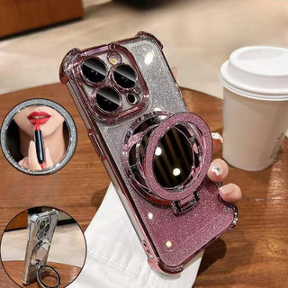 Vỏ Sang Trọng Cho Infinix Tecno Spark 20 20C 10 10c GO 2024 2023 Smart 8 7 Hot 40i 40 30i 30 9 Play Note 40 Itel A70 Mặc Bột Lấp Lánh Trang Điểm Gương Điện Thoại