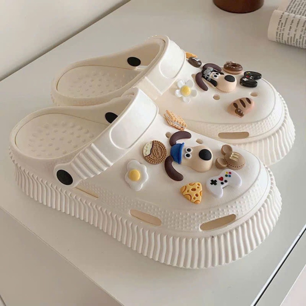 Dép Sục XiXITIAO Chât Liệu Cao Su Mềm-Dép Sục Đế Cao Nữ Phong Cách Hàn Quốc Size 36-41 Giay zep Store