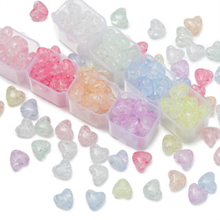 St. kunkka 50 Chiếc 9.5 * 10.5 Mm Acrylic Hạt Trái Tim Phổ Biến Có Thể Được Sử Dụng Cho DIY Vòng Cổ Vòng Tay Làm