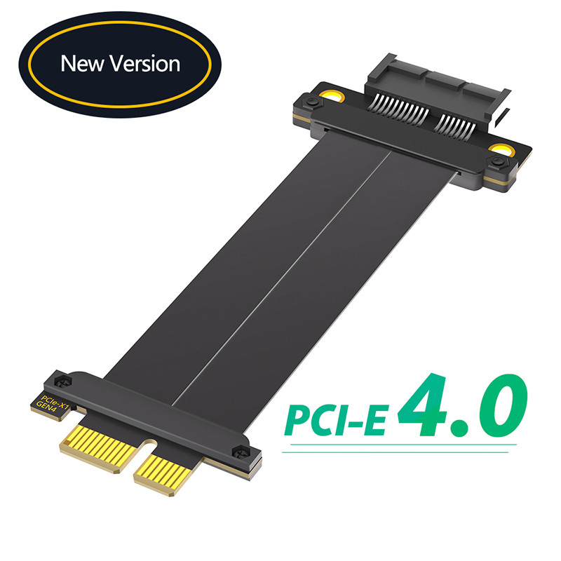 Cáp nối dài PCIe 4.0 X1 sang X1 với đầu nối mạ vàng Tốc độ cao PCI Express 4.0 Riser Card Extender R