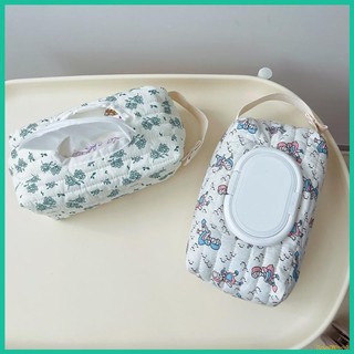 Innlike1 Khăn Lau Cho Bé Hộp Đựng Khăn Lau Cho Bé In Họa Tiết Khăn Lau Hộp Đựng Khăn Lau Giá Đỡ Chống Bụi Quilted Tóc Giả