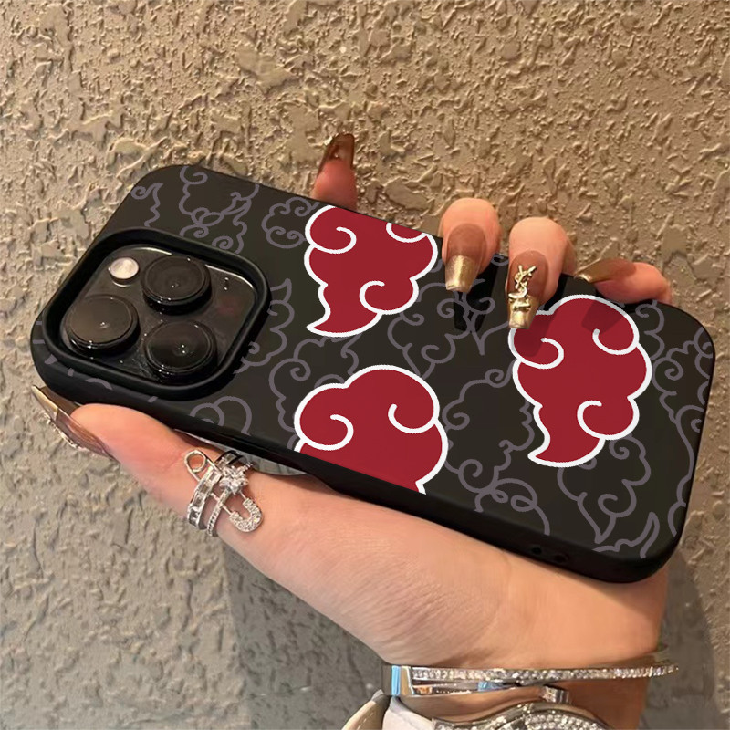 ốp lưng iPhone 11 12 13 14 15 16 Pro Max Red somersault cloud simple Tương thích với iPhone 11 13 14