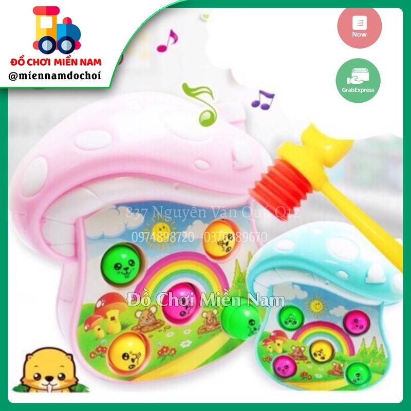 [CÓ ĐÈN NHẠC] Đồ chơi đập thú mini dành cho bé