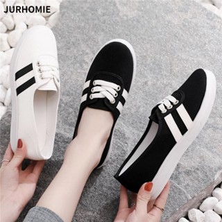 Giày thường ngày JURHOMIE, Giày thể thao nữ cổ thấp thoải mái, Giày đế bệt thời trang thoáng khí sáng tạo