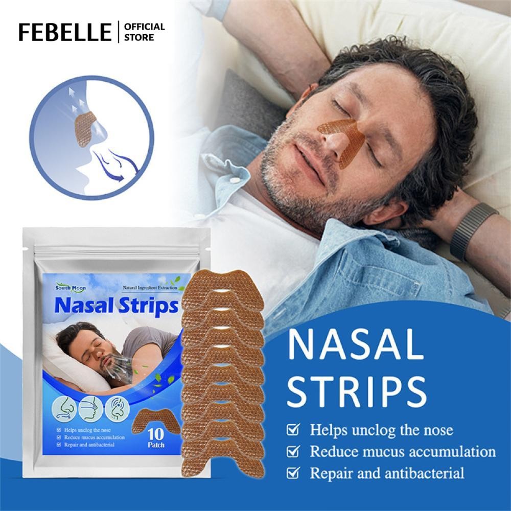 10 Cái / gói Miếng Dán Mũi Thở Chống Thở Dải Mũi Tắc nghẽn Mũi Thở Mũi Miếng Dán Chăm Sóc Sức Khỏe