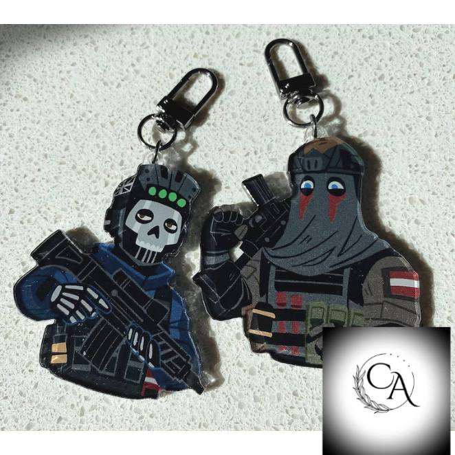Ghost and Konig | COD Acrylic Keychain
