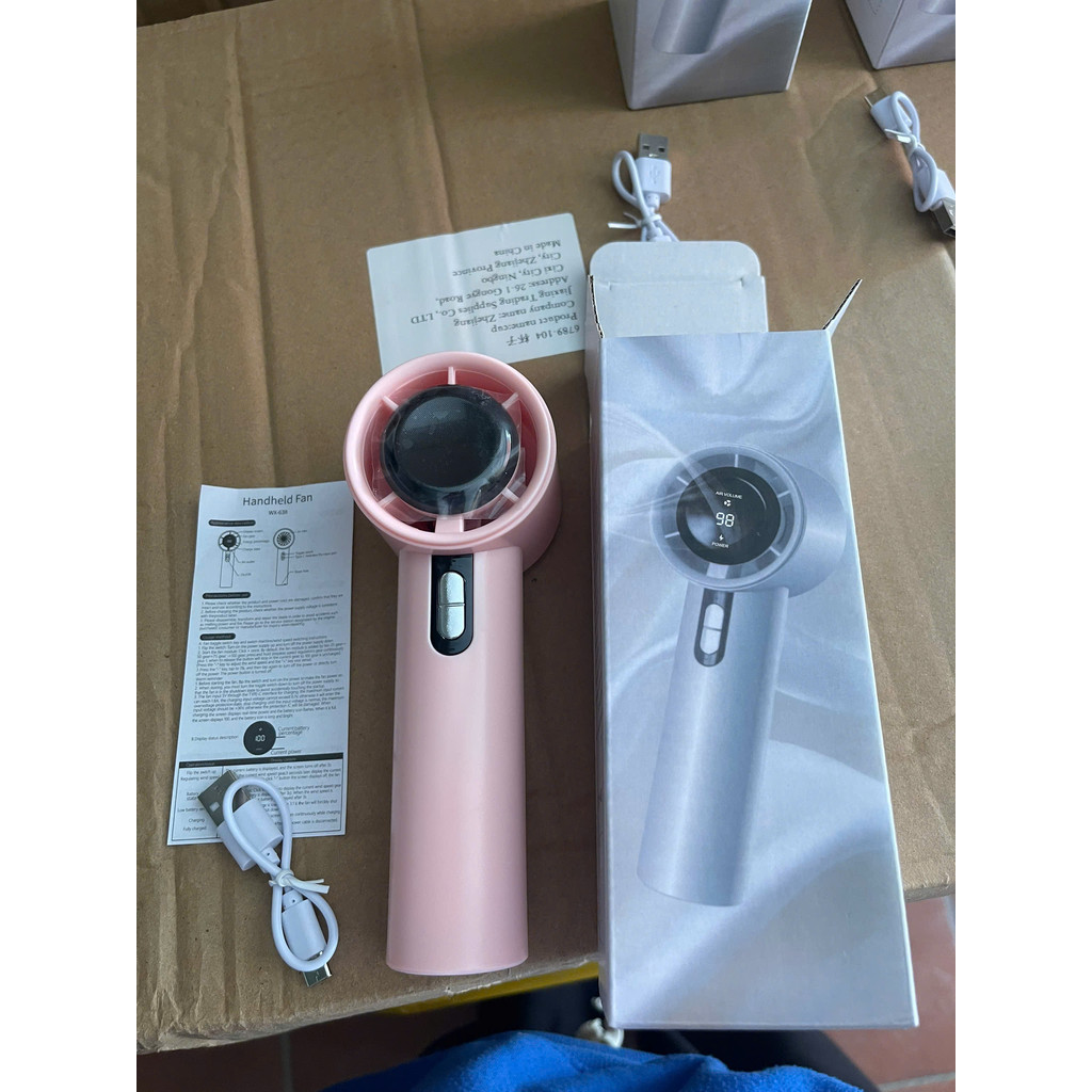 Quạt Cầm Tay Turbo Tốc Độ Gió Cực Mạnh, Làm Mát Nhanh Dùng Lên Đến 8H | BigBuy360 - bigbuy360.vn