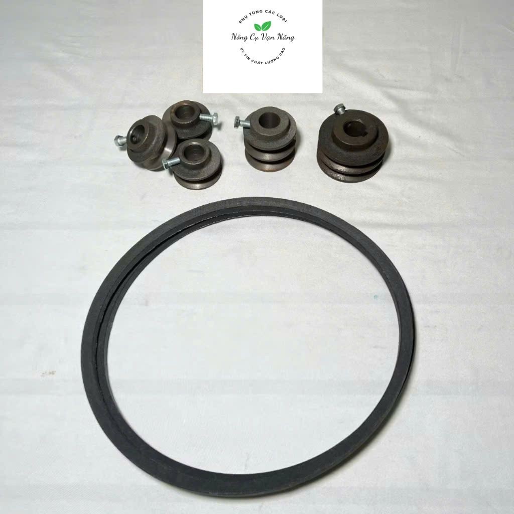 Buli 2 rãnh và 1 rãnh gắn mô tơ và dây curoa máy rửa xe áp lực cao và máy đùn thịt