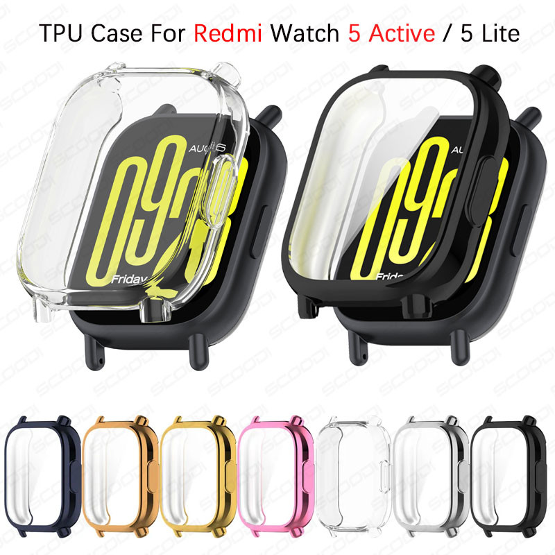 Vỏ bảo vệ TPU cho Redmi Watch 5 Active / 5 Lite Đồng hồ thông minh Ốp lưng bảo vệ cho Redmi Watch 5 
