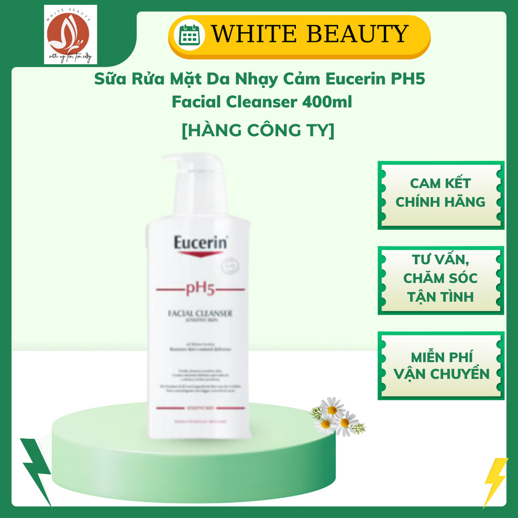 Eucerin PH5 Facial Cleanser - Sữa Rửa Mặt Da Nhạy Cảm - 400ml