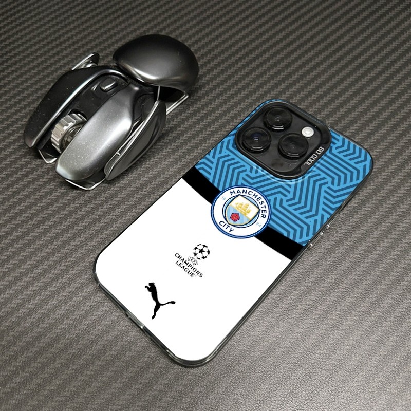 Ốp điện thoại logo Manchester City cho iPhone 16 15 14 pro max 13 12 11 pro X Xr XS Max 7/8 Plus, ốp