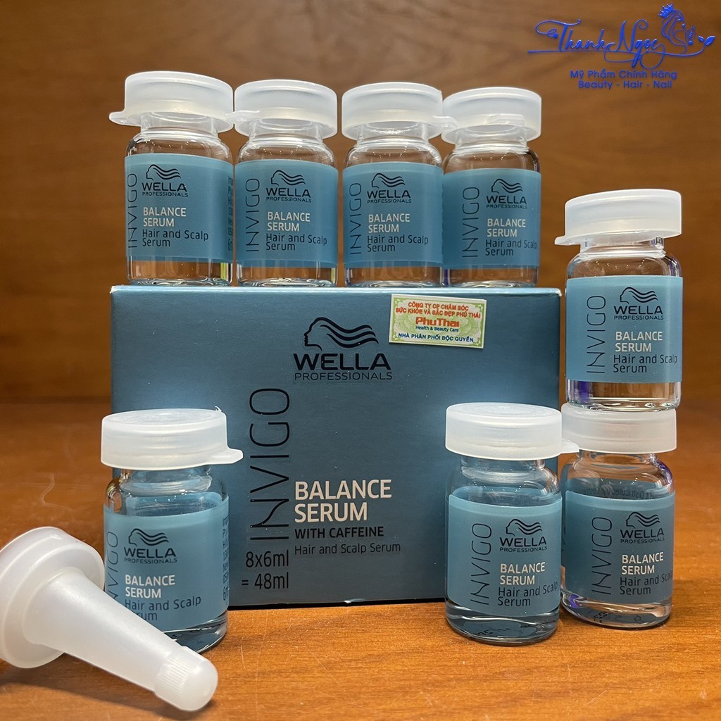 Tinh chất chống rụng Wella INVIGO Balance Serum Hair and Scalp Serum 8x6ml [ TN ]