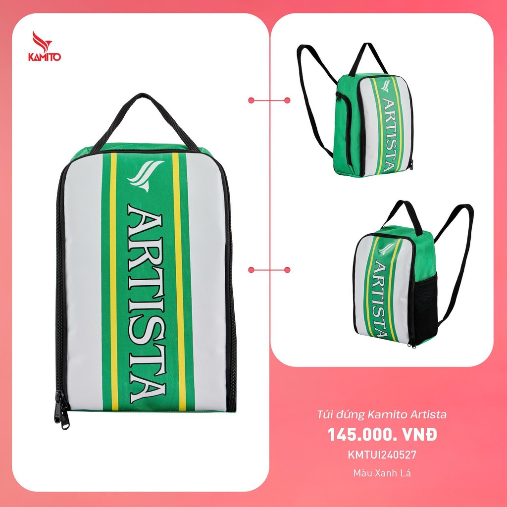 [Hàng Auth - Chọn màu] Túi Đựng Giày Bóng Đá Chính Hãng Kamito Artista