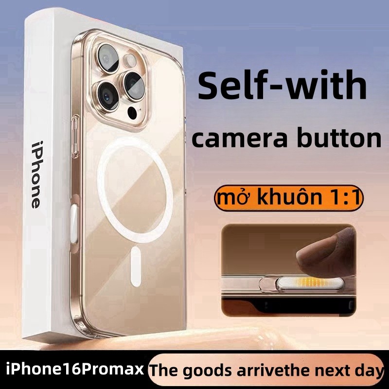 Ốp điện thoại iPhone16 series có nút bấm phù hợp cho iPhone 16 Pro max 16plus 16Pro