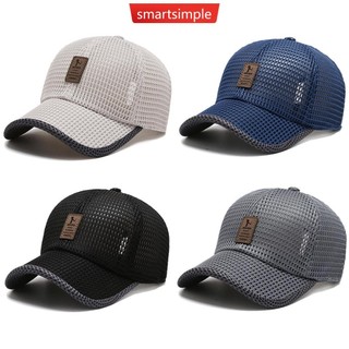  Smartsimple Nam Mũ Bóng Chày Ngoài Trời Lưới Thoáng Khí Đạt Đỉnh Chống Nắng Mũ Cotton Có Thể Điều Chỉnh Mũ Thường Ngày J2L3 