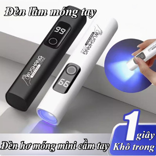  Đèn hơ móng mini cầm tay,Đèn Làm Móng Led Mới Với Màn Hình Thông Minh Hiển Thị,Thời Gian Chính Xác 