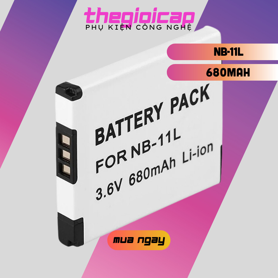 Pin Cho Máy Ảnh Canon Li-ion 3.6V 2.4Wh 680mAh NB-11L