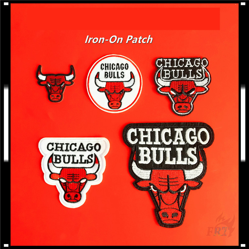 ♚ Miếng dán sắt Red Bull Head ♚ 1pc Tự Làm May Trên Sắt Trên Huy Hiệu Miếng Dán